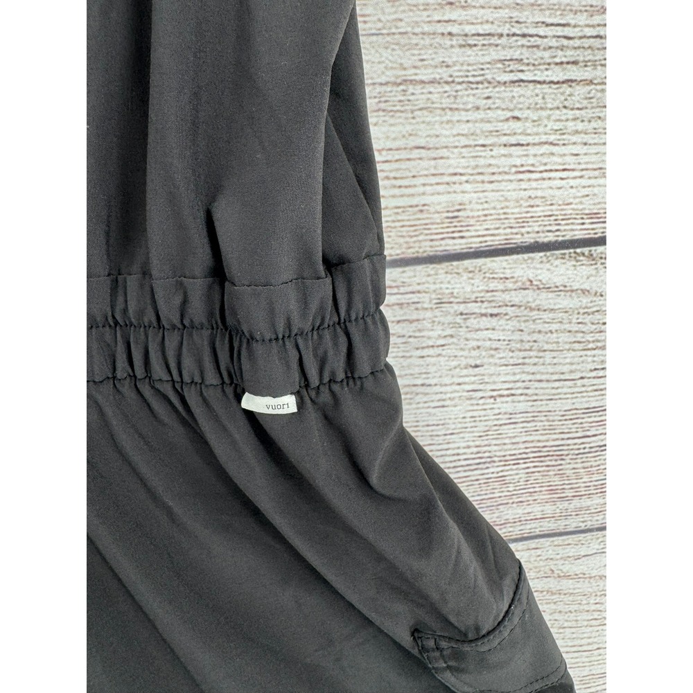 Vuori Villa Utility Romper Women Large Black Cargo Henley VW3137 - Picture 3 of 7